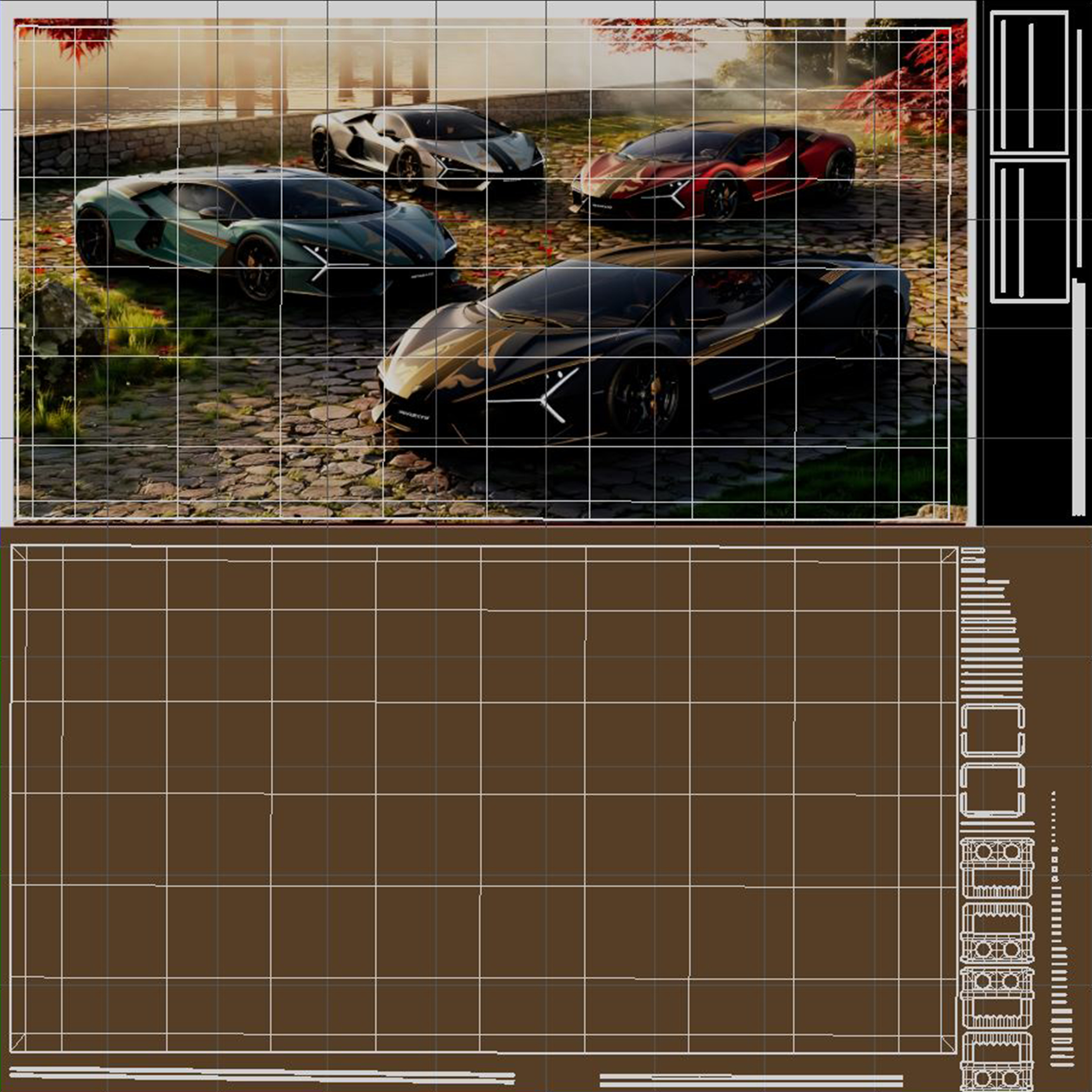 Wall Painting Collection 3D Model