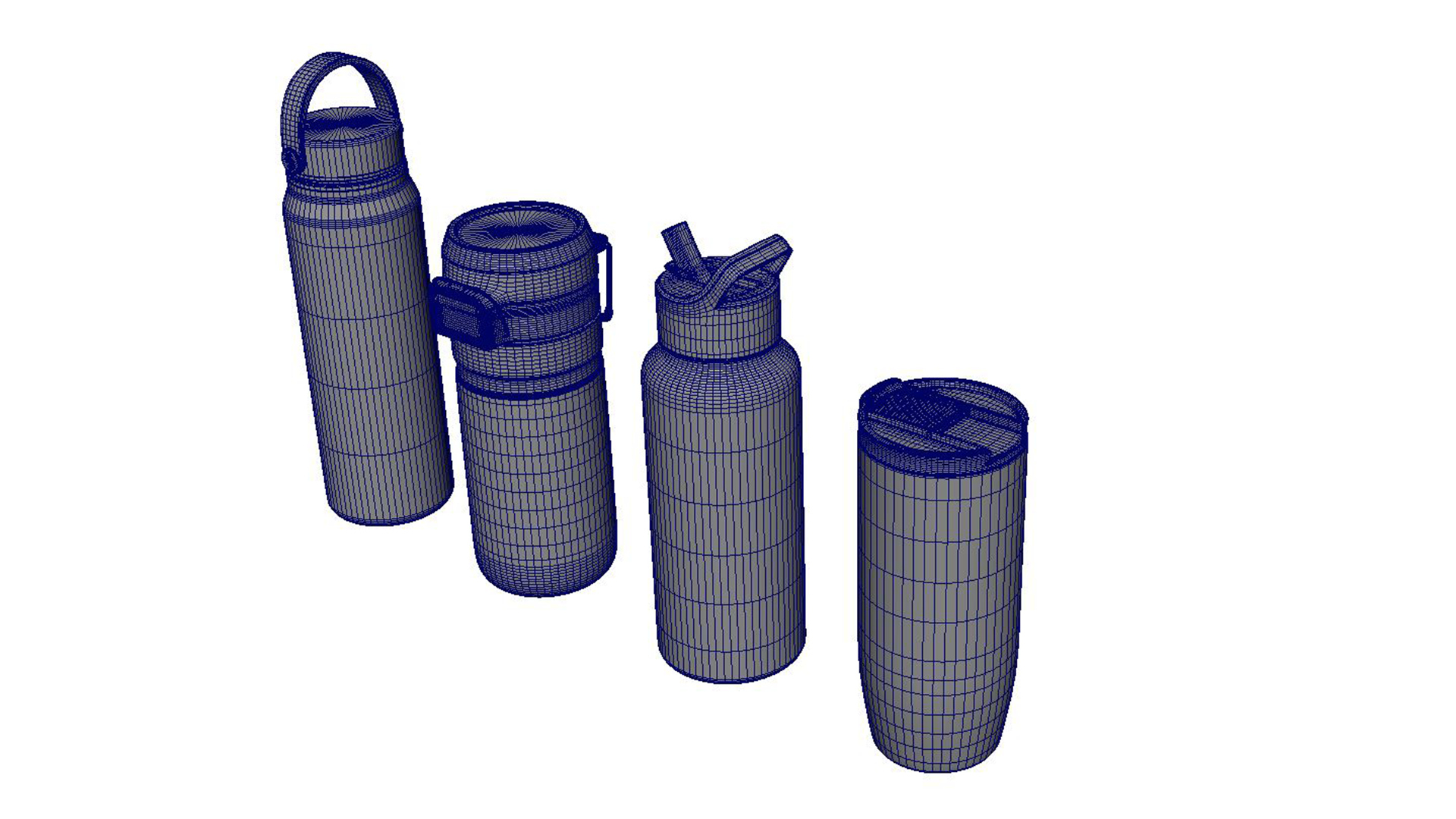 Water Bottle Collection 3D Model
