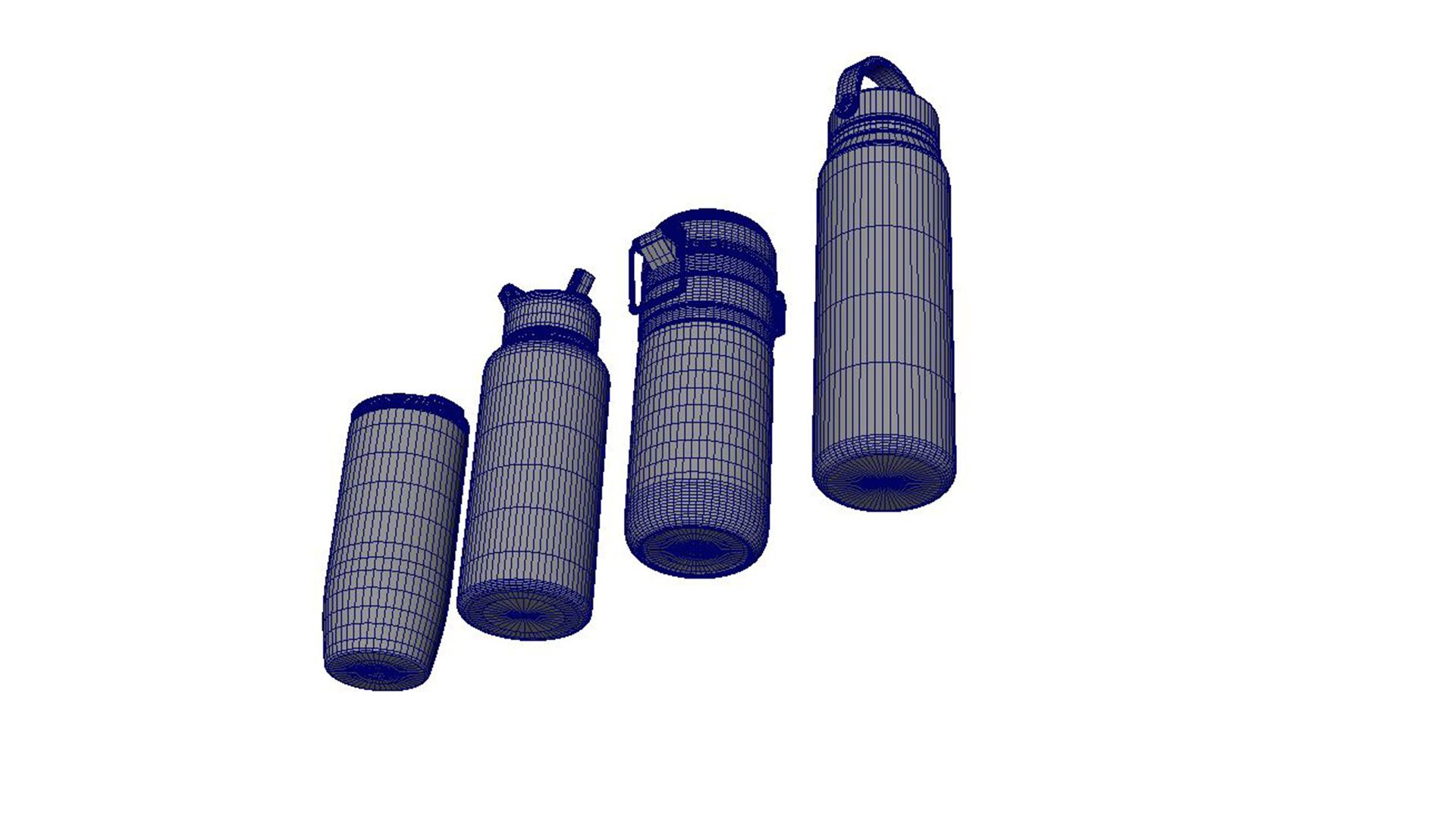 Water Bottle Collection 3D Model