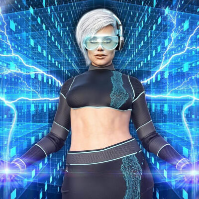 Electra Custom DAZ3D Character 3D Wallpaper