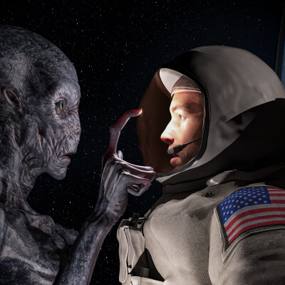 First Contact 3D Wallpaper