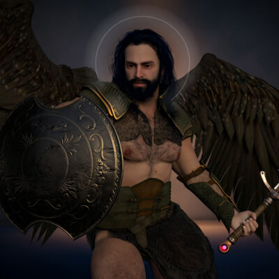 My Guardian and Protector 3D Wallpaper
