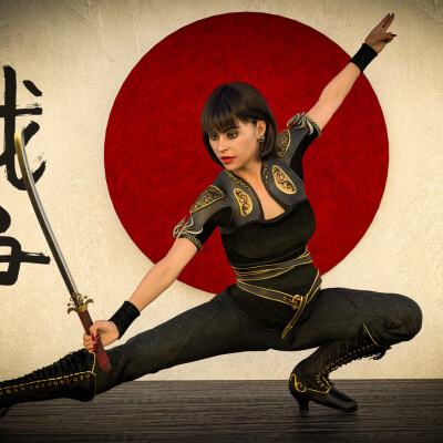 Ninja Master 3D Wallpaper