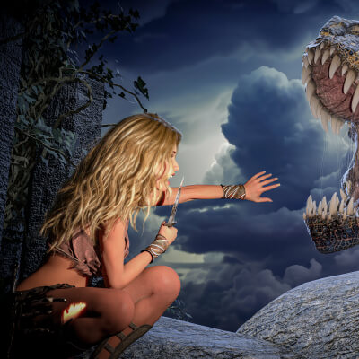 Primative Dentistry 3D Wallpaper
