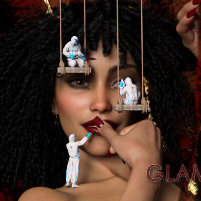 The Glam Squad 3D Wallpaper