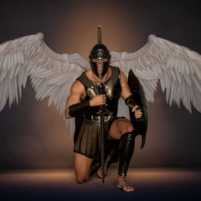 The Warrior Protector 3D Wallpaper