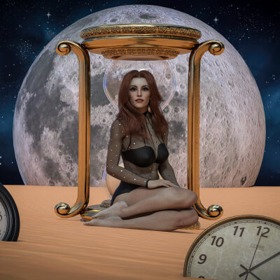 Wasted Time 3D Wallpaper