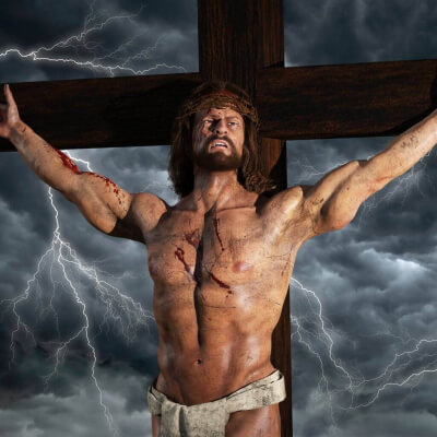 Yeshua on The Cross 3D Wallpaper