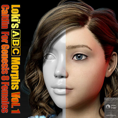 ABC Morphs 1 Caitlin for Genesis 8 Females