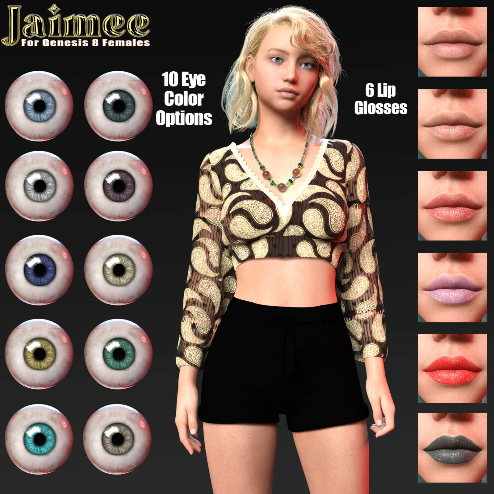 Jaimee for Genesis 8 Females Daz Content