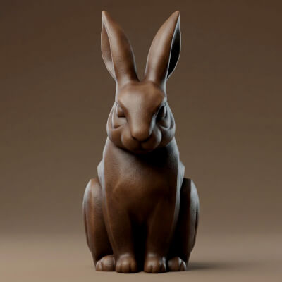 Rabbit 3D Print Model