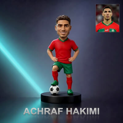 Achraf Hakimi Football Player Figurine 3D Print Model