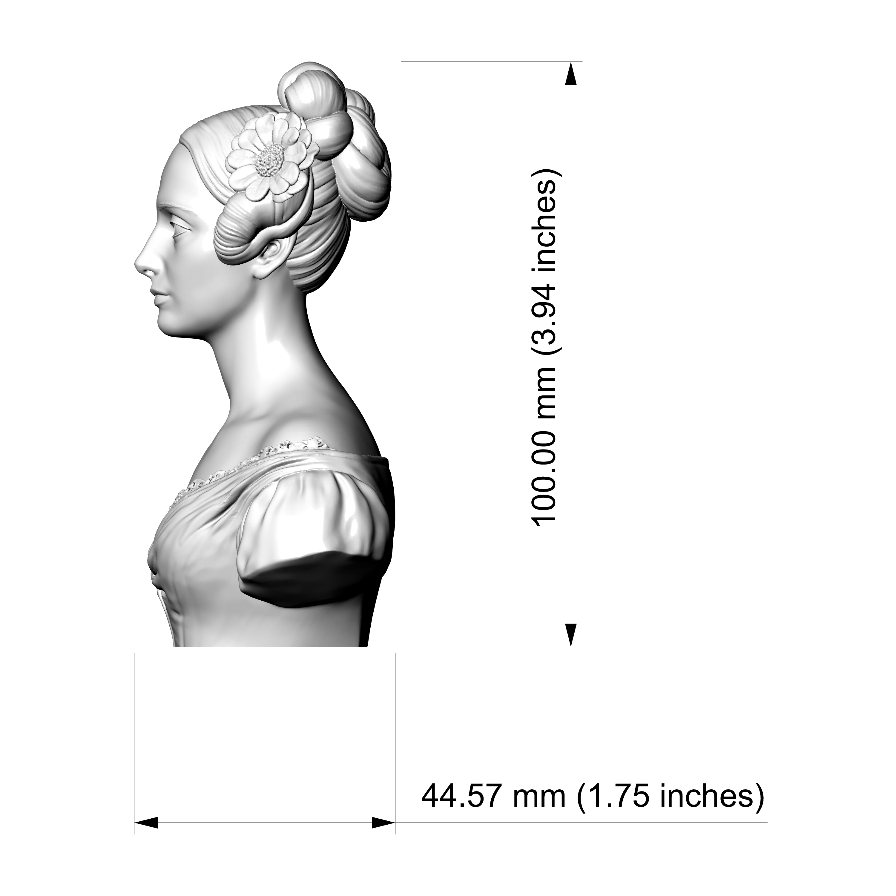 Ada Lovelace 3D Printable 3D Model