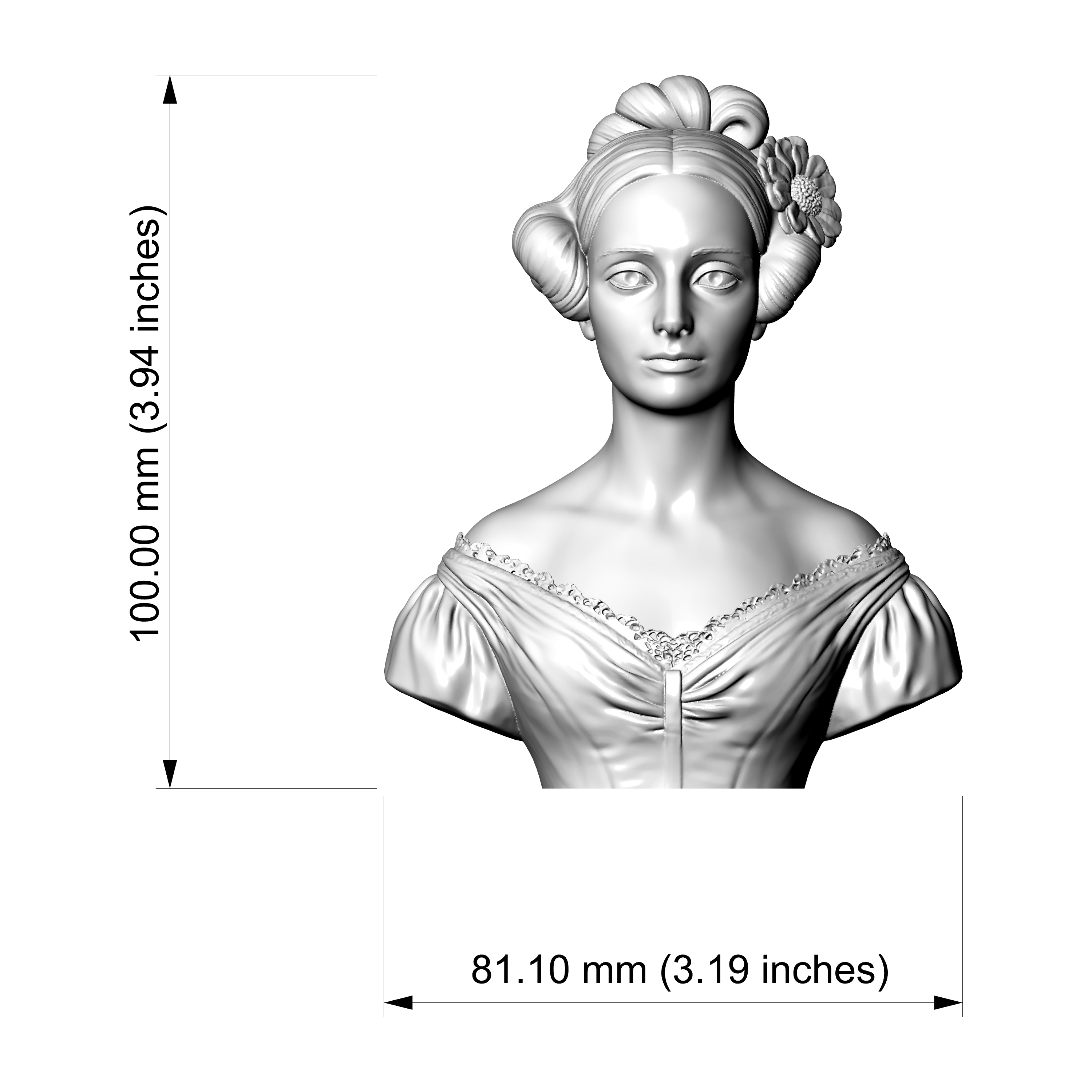 Ada Lovelace 3D Printable 3D Model