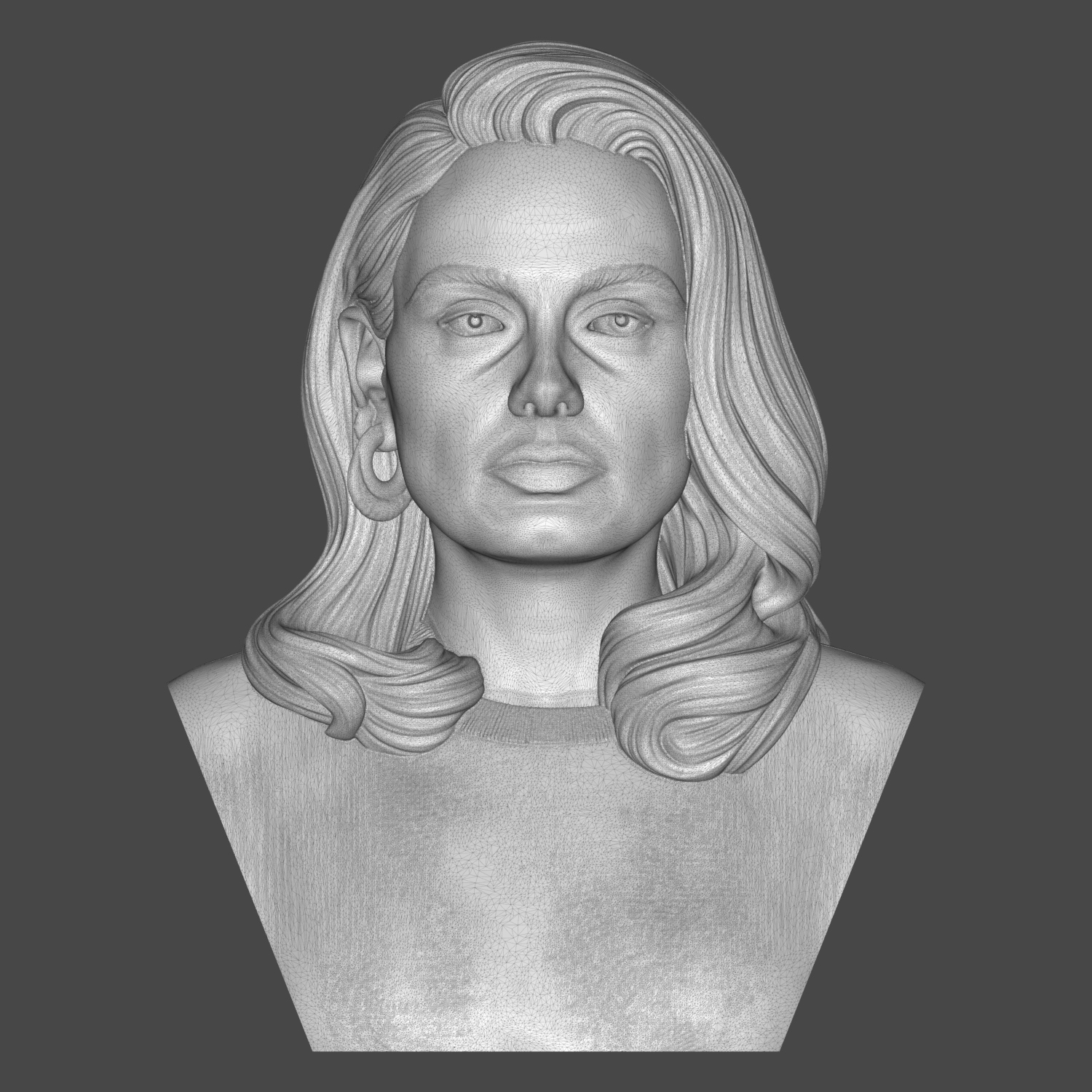 Adele 3D Printable Bust 3D Model