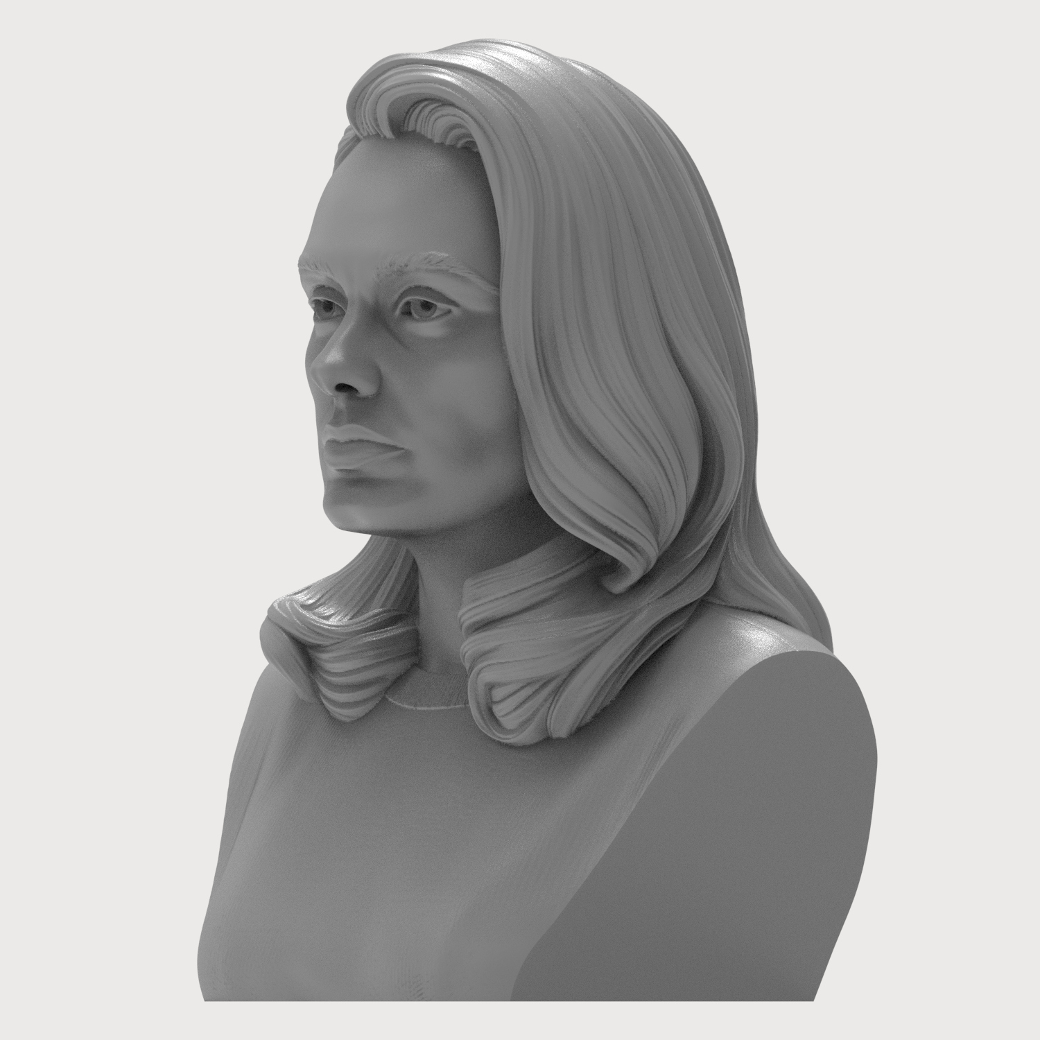 Adele 3D Printable Bust 3D Model