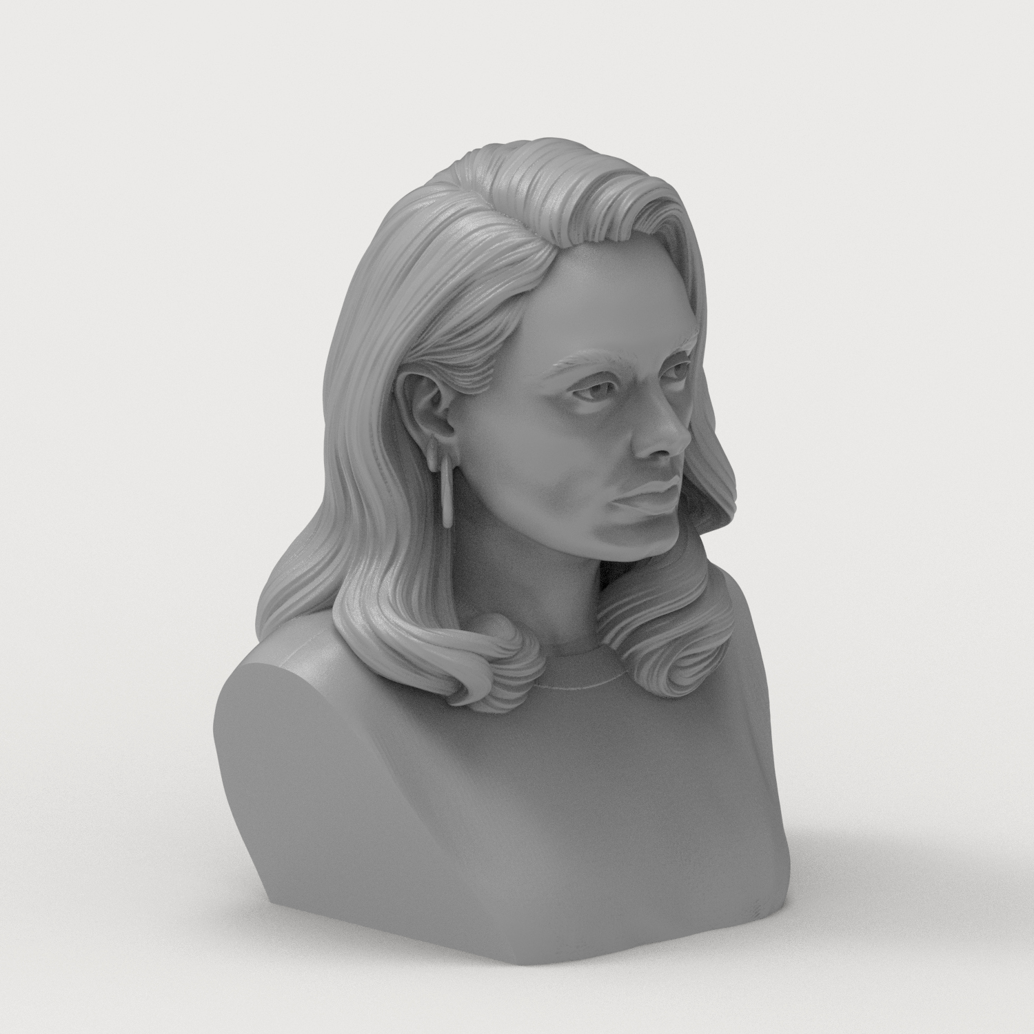Adele 3D Printable Bust 3D Model