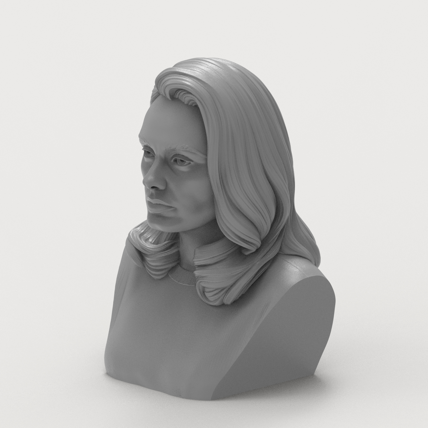Adele 3D Printable Bust 3D Model