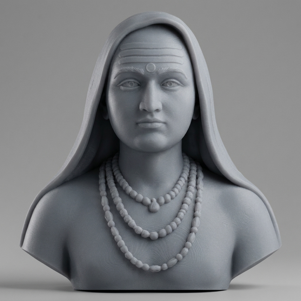 Adi Shankara Hindu Philosopher 3D Printable Bust 3D Model