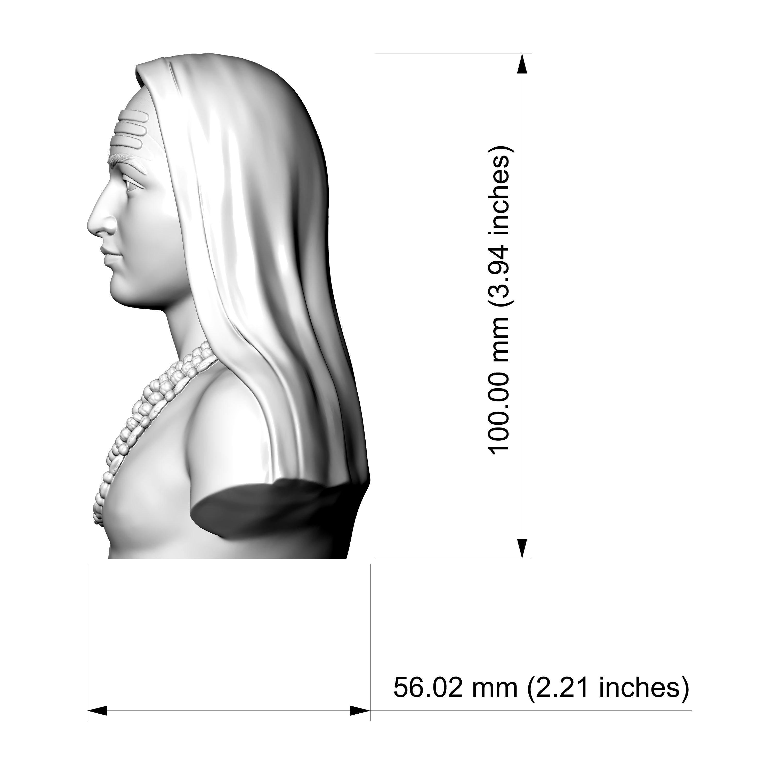 Adi Shankara Hindu Philosopher 3D Printable Bust 3D Model