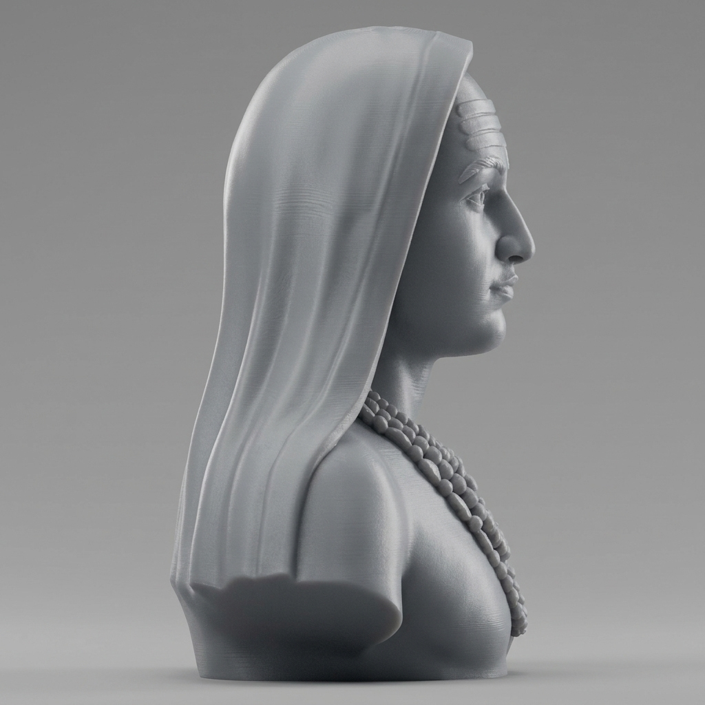 Adi Shankara Hindu Philosopher 3D Printable Bust 3D Model