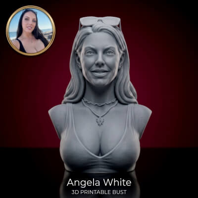 Adult Star Angela White Bust