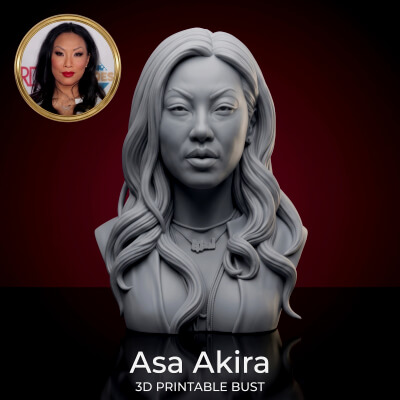 Adult Star Asa Akira Bust