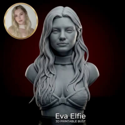 Adult Star Eva Elfie Bust