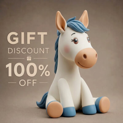 Advertising Horse 3D Printable Figurine