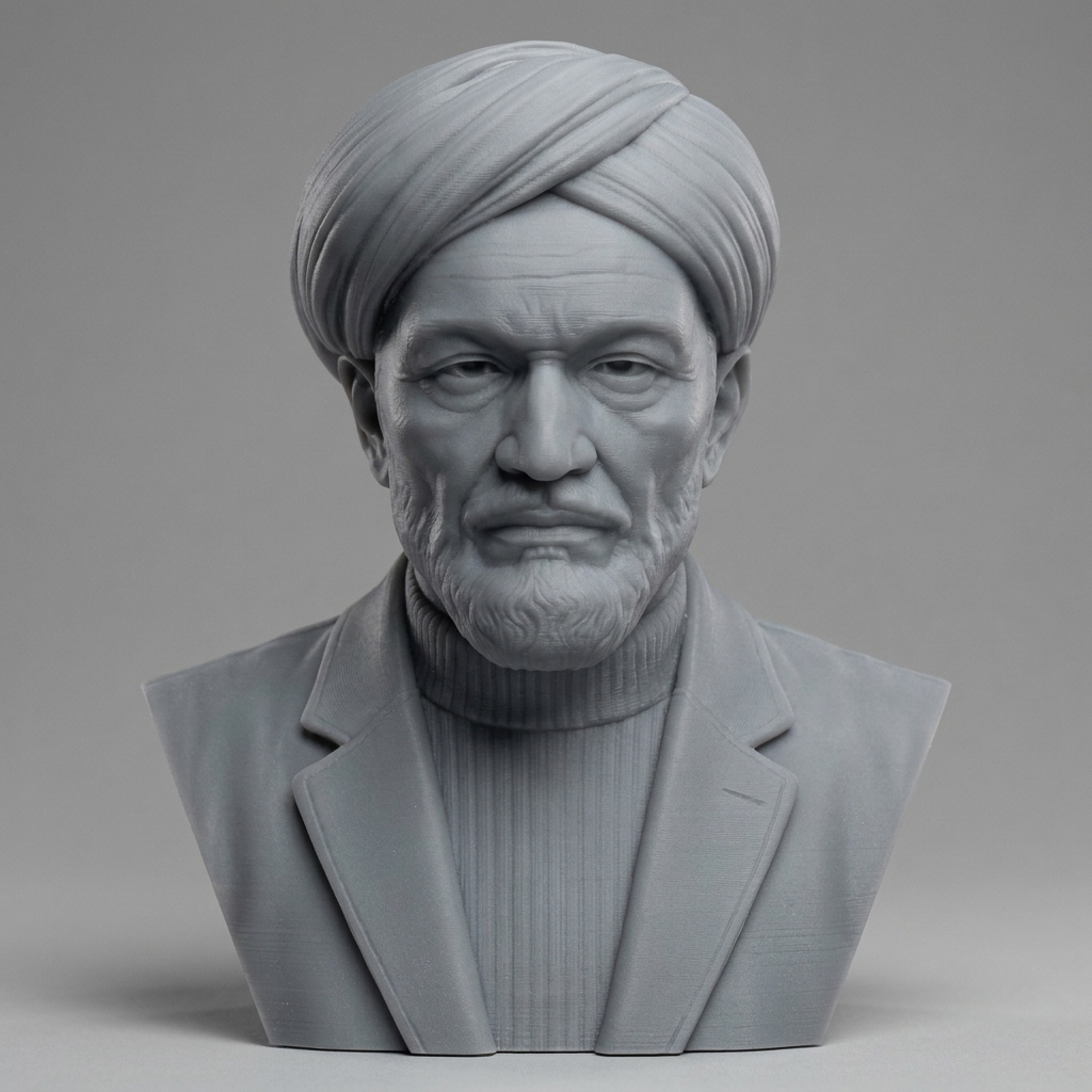 Al-Farabi Islamic 3D Printable Bust 3D Model