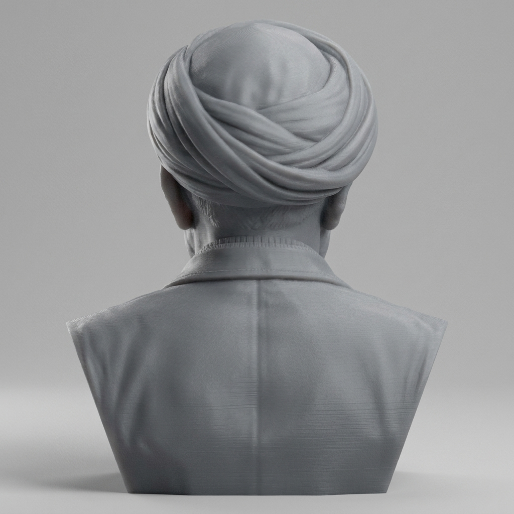 Al-Farabi Islamic 3D Printable Bust 3D Model