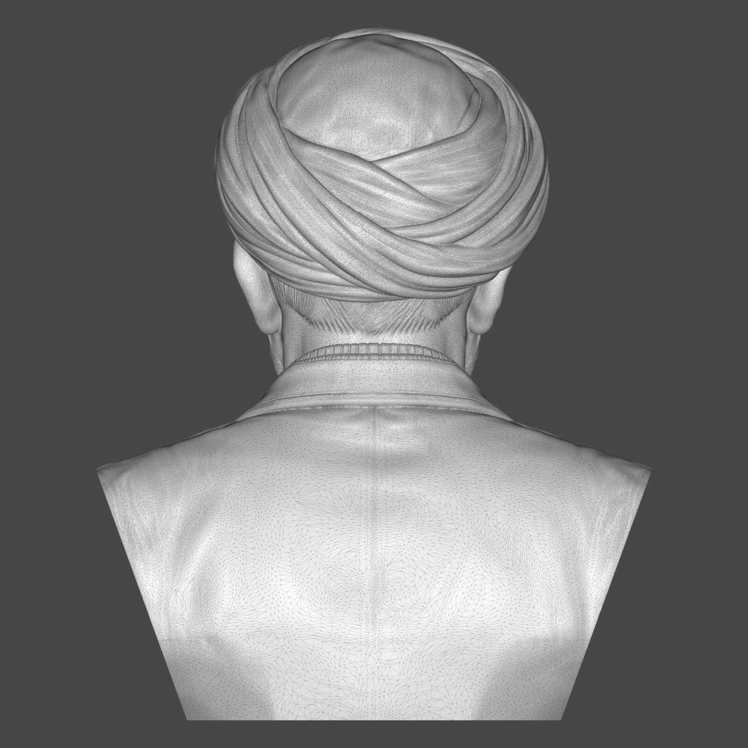 Al-Farabi Islamic 3D Printable Bust 3D Model