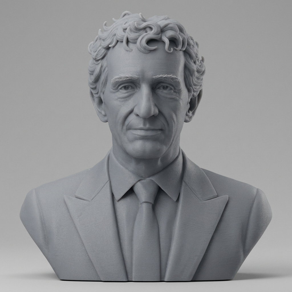 Alain Prost 3D Printable Bust 3D Model