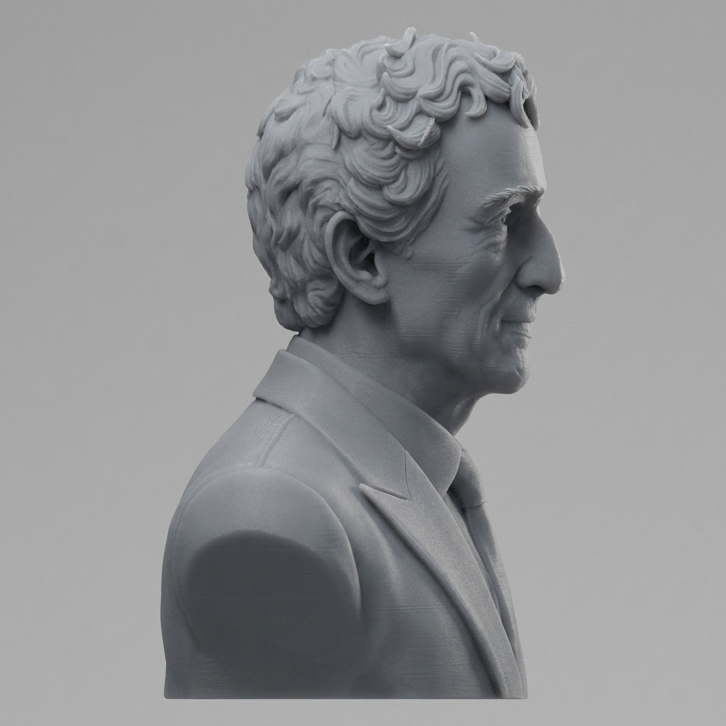 Alain Prost 3D Printable Bust 3D Model