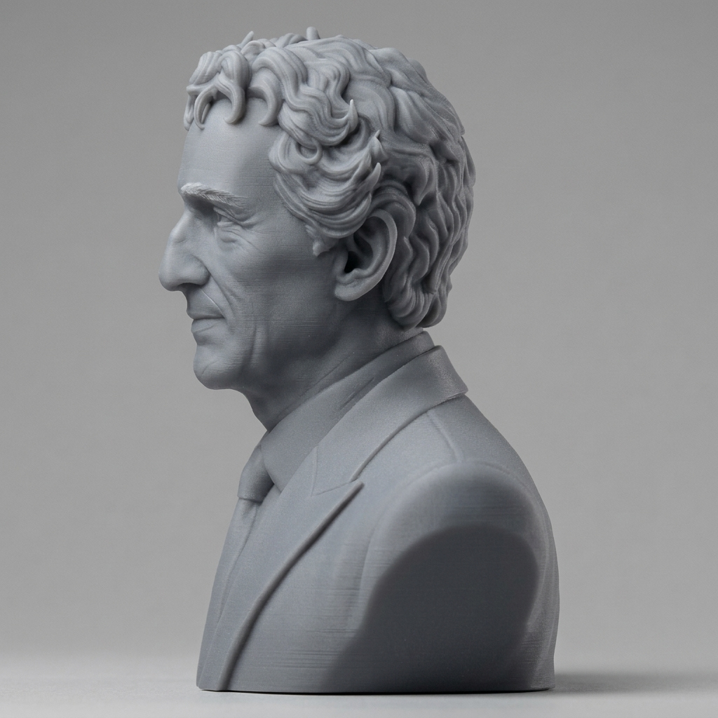 Alain Prost 3D Printable Bust 3D Model