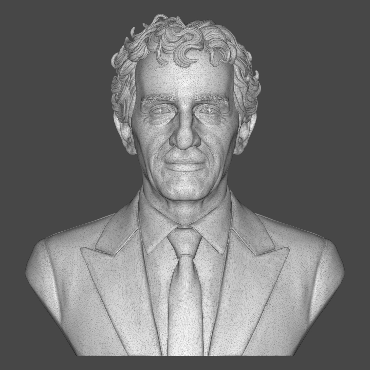Alain Prost 3D Printable Bust 3D Model