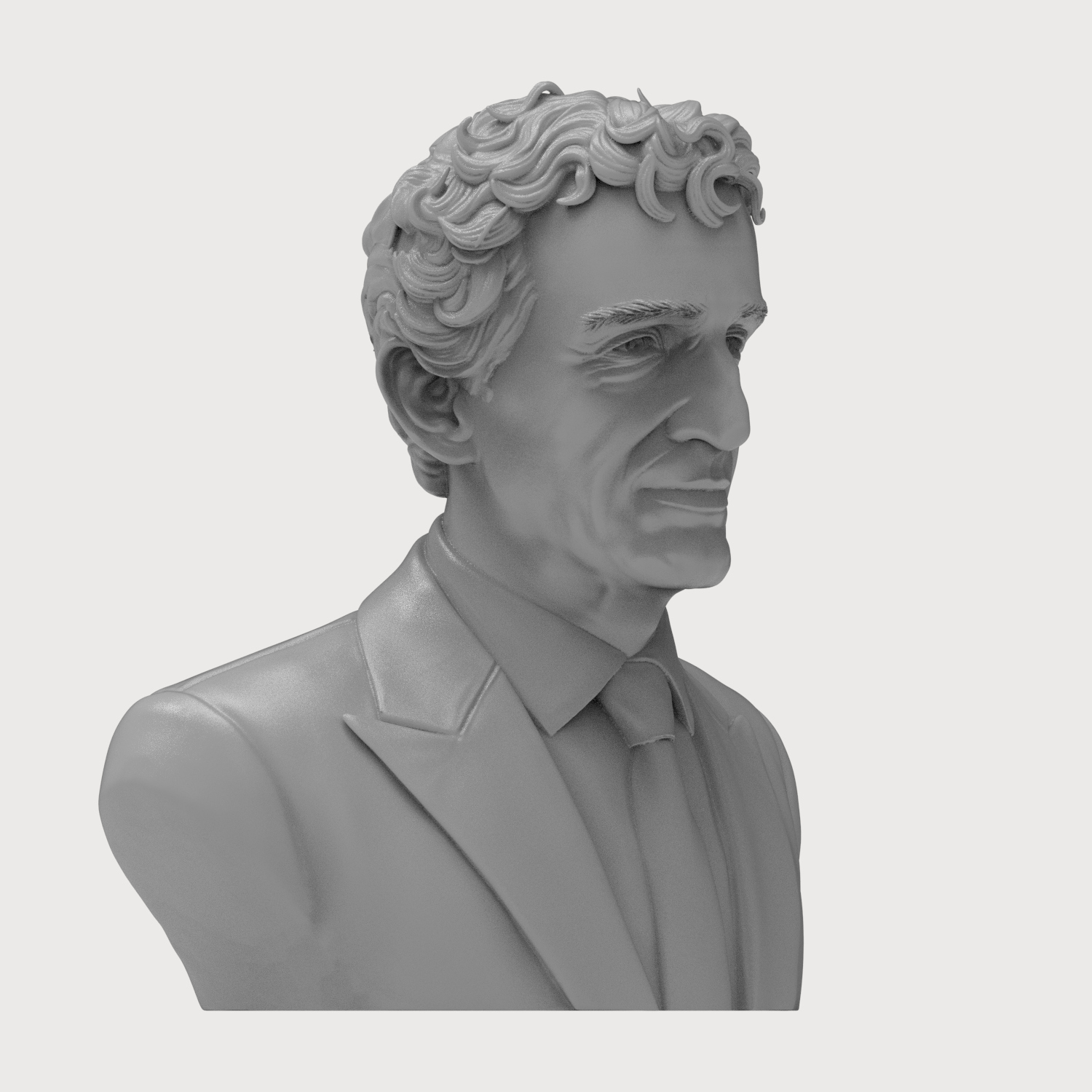 Alain Prost 3D Printable Bust 3D Model