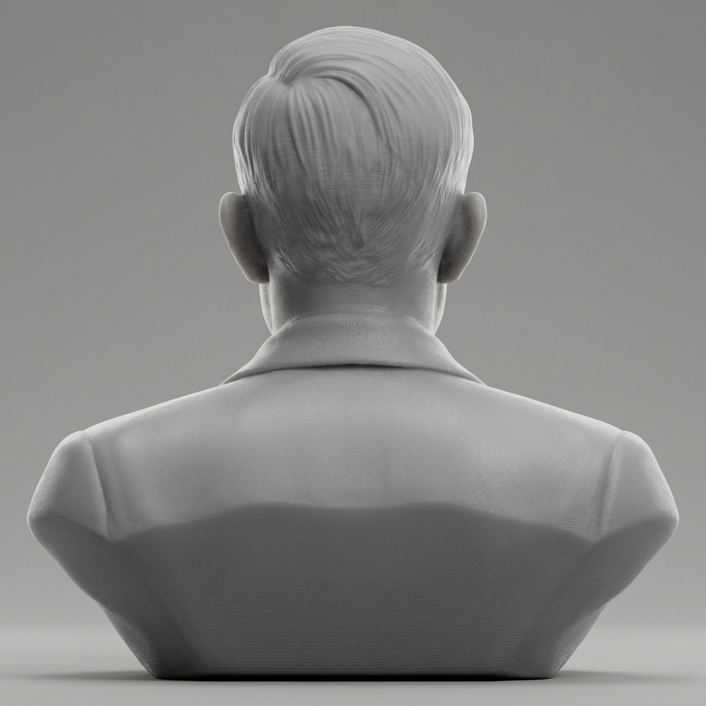 Alan Turing 3D Printable Bust 3D Model