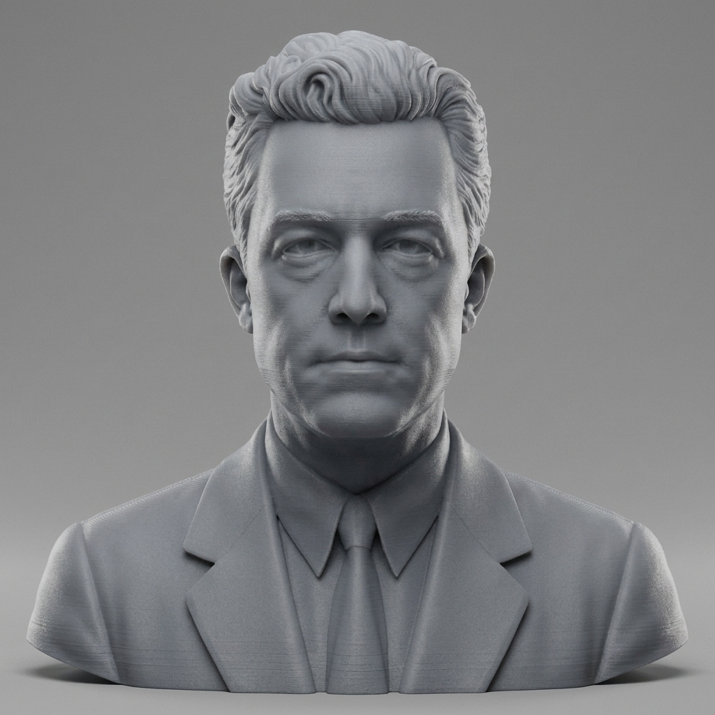 Albert Camus 3D Printable Bust 3D Model