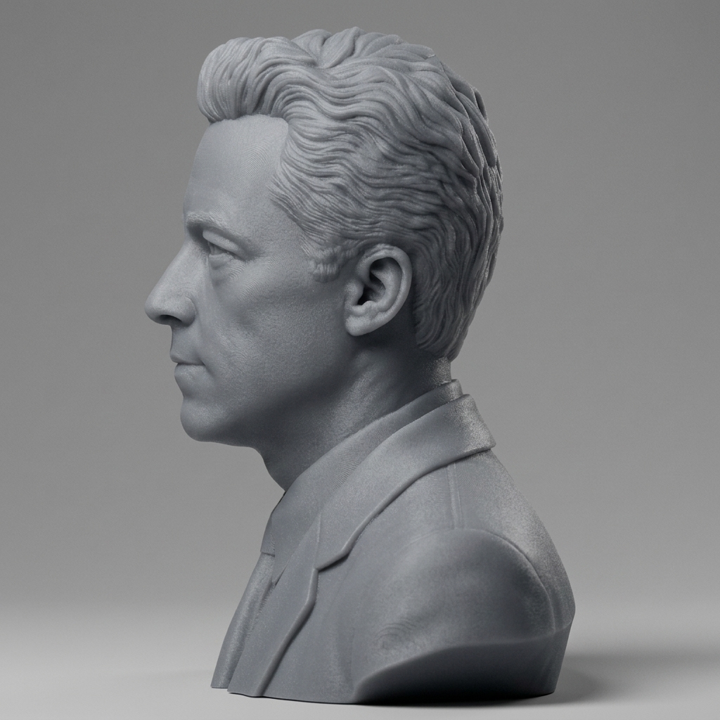 Albert Camus 3D Printable Bust 3D Model