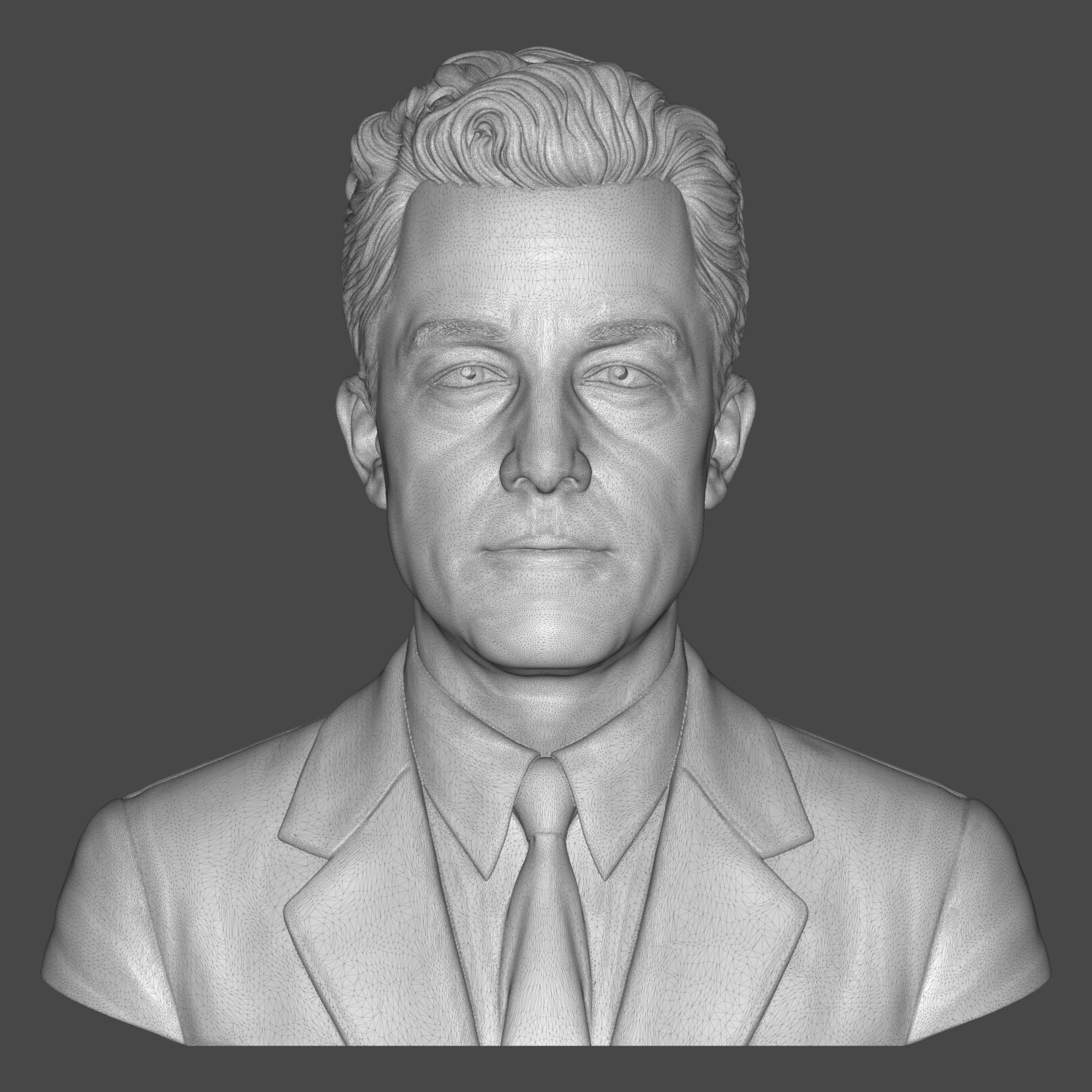 Albert Camus 3D Printable Bust 3D Model
