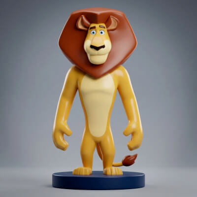 Alex the Lion Madagascar 3D Printable Figurine