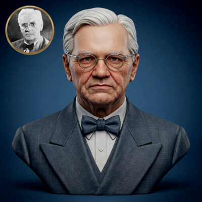 Alexander Fleming 3D Printable Bust