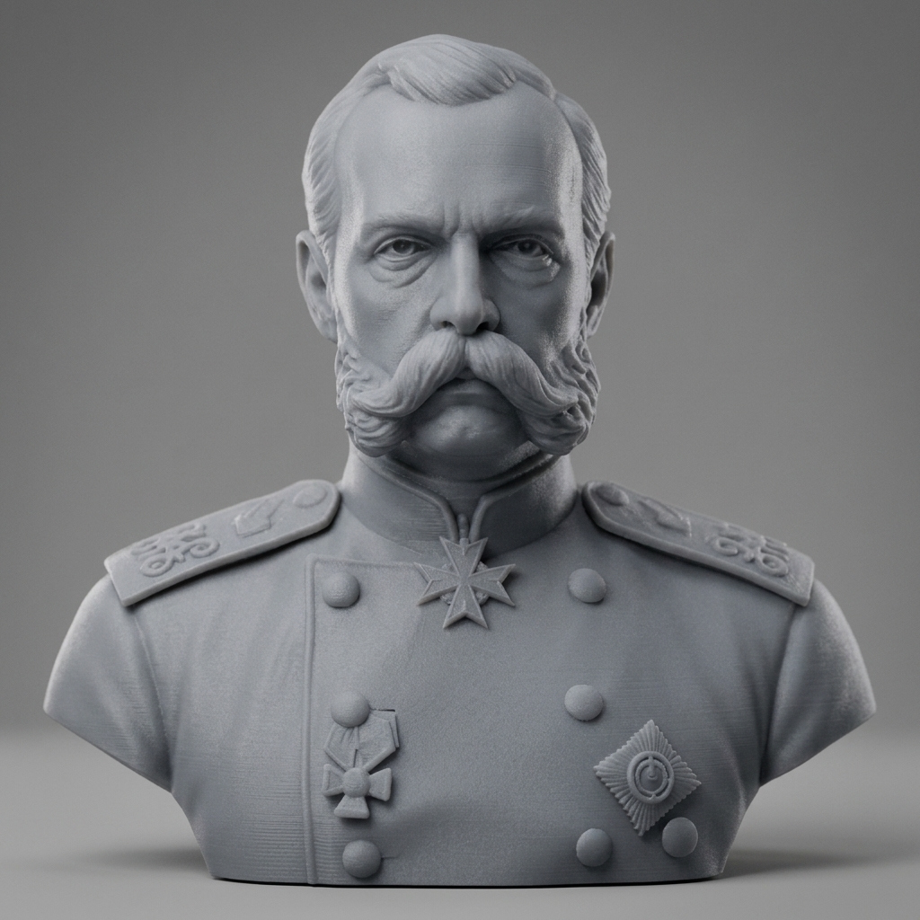 Alexander II Russian Emperor 3d Printable Bust 3D Model