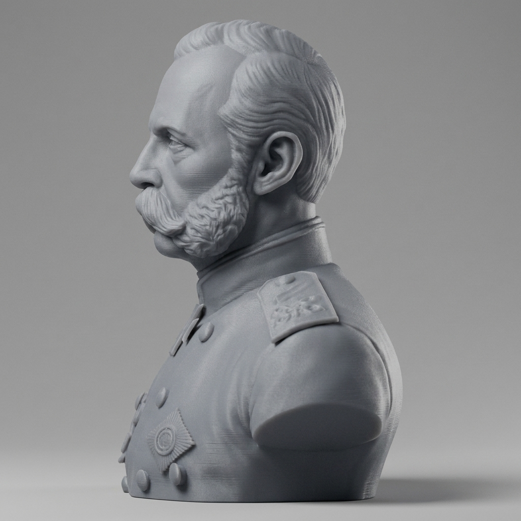 Alexander II Russian Emperor 3d Printable Bust 3D Model