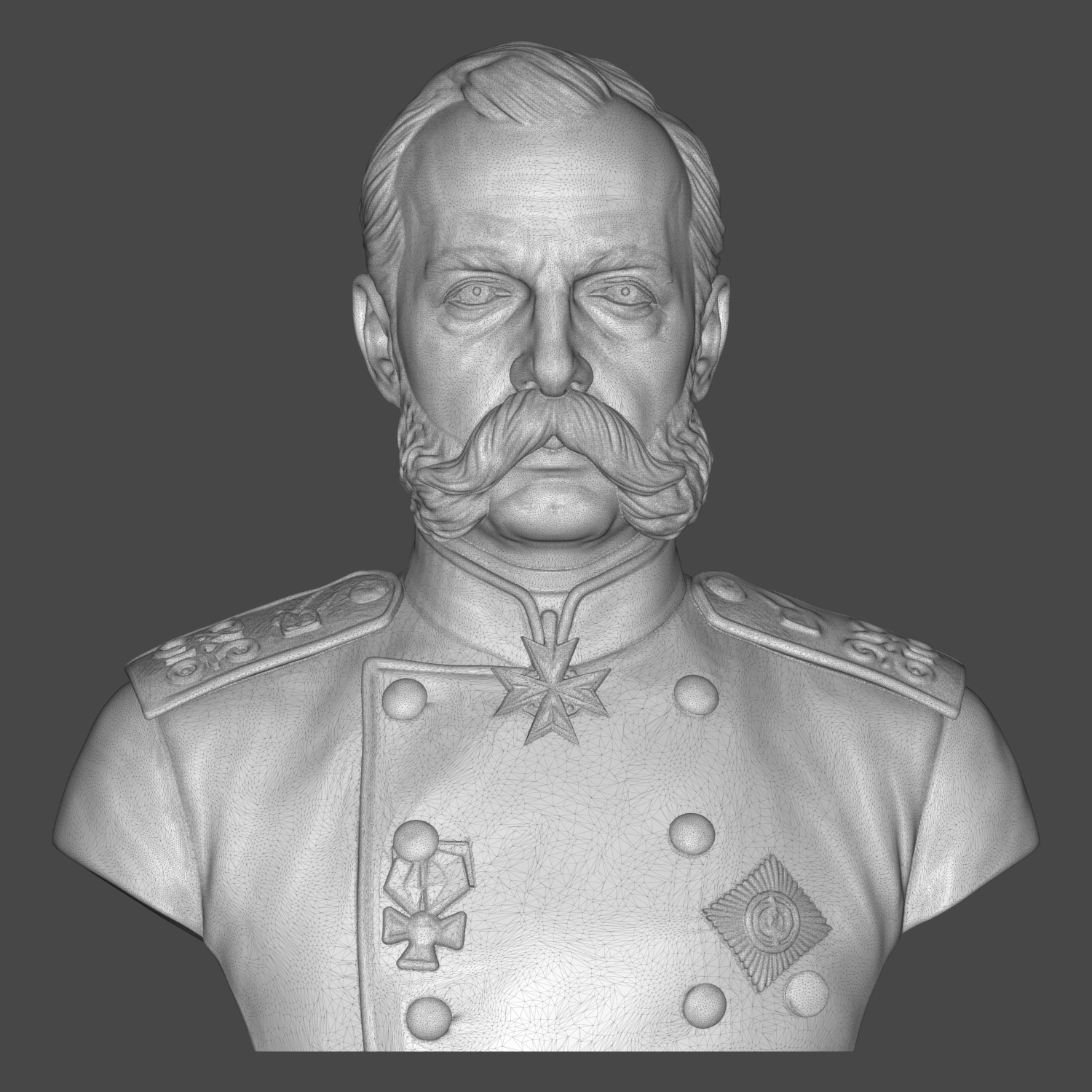 Alexander II Russian Emperor 3d Printable Bust 3D Model