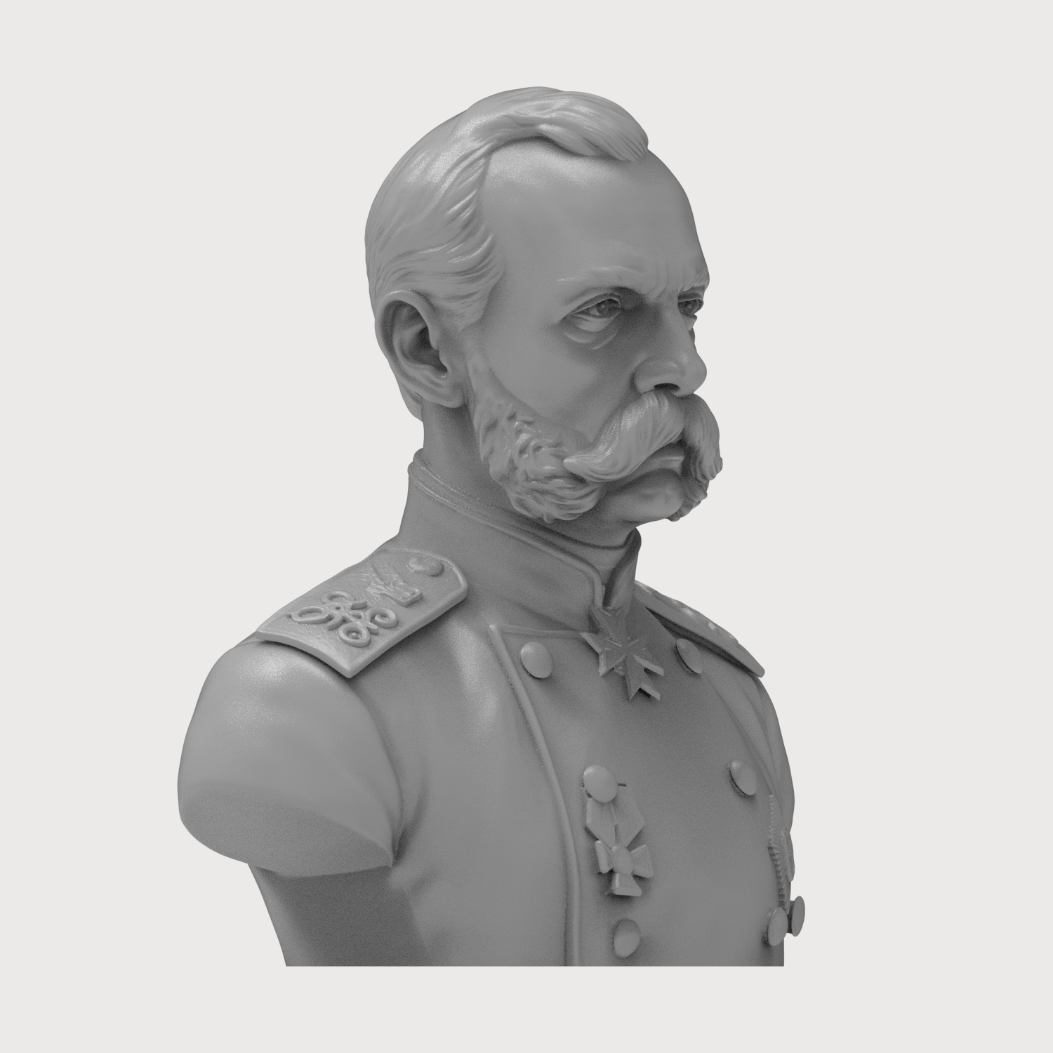 Alexander II Russian Emperor 3d Printable Bust 3D Model
