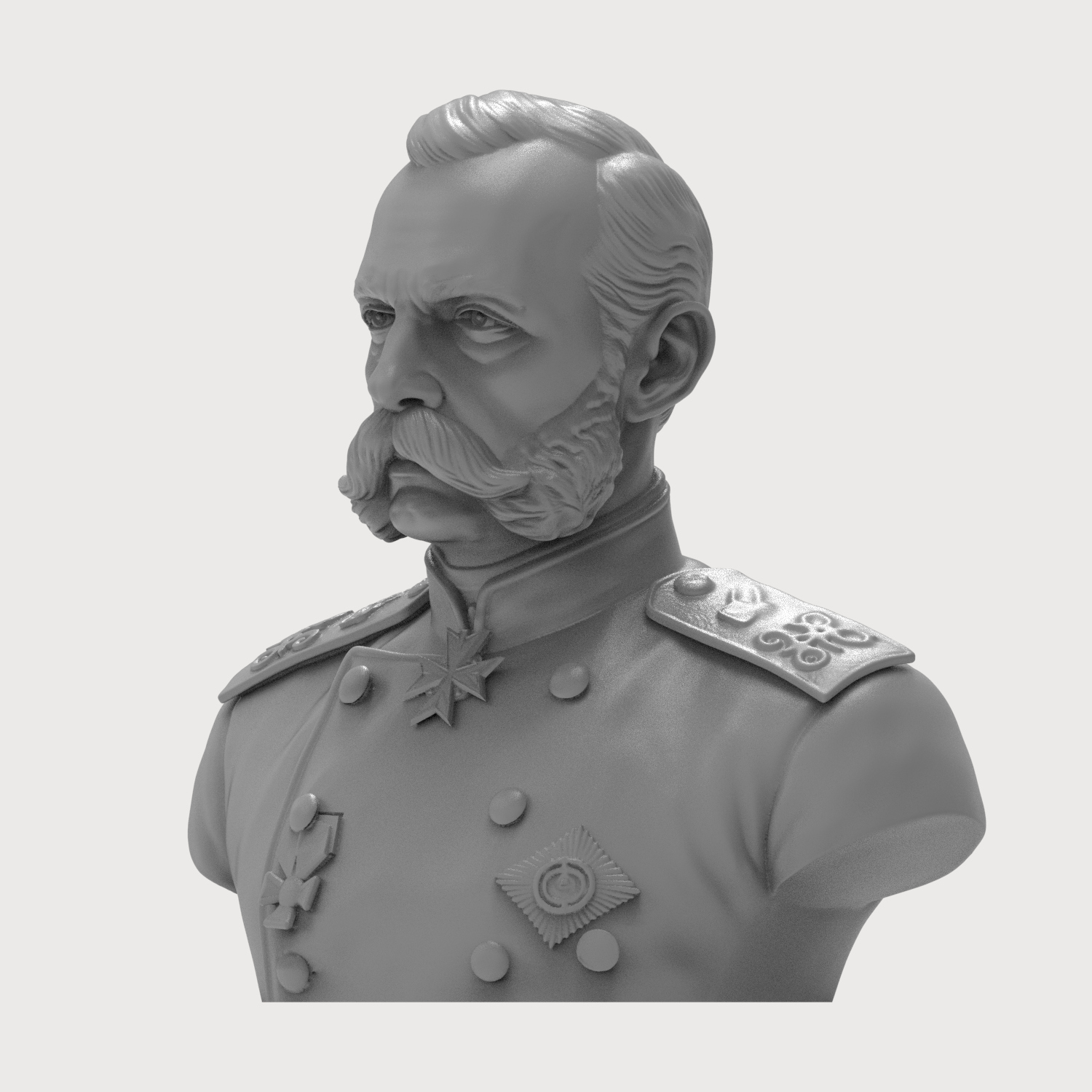 Alexander II Russian Emperor 3d Printable Bust 3D Model