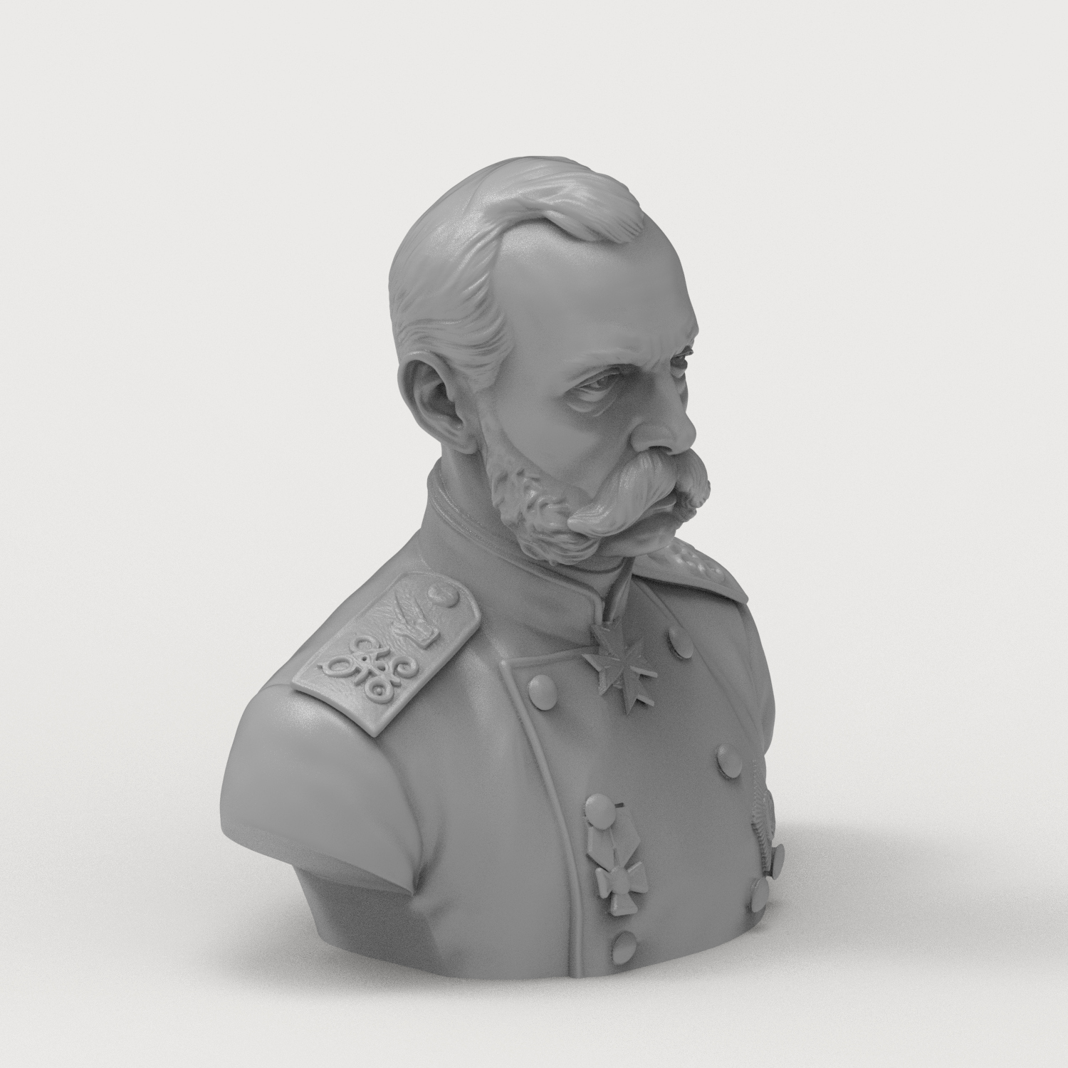 Alexander II Russian Emperor 3d Printable Bust 3D Model