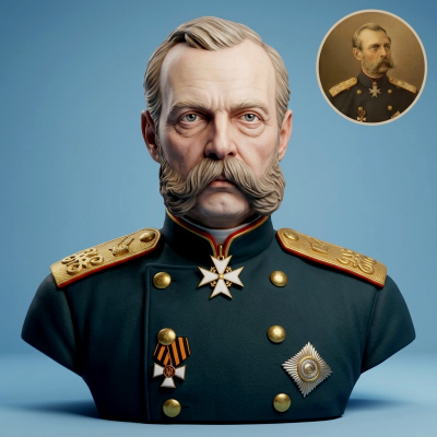 Alexander II Russian Emperor 3d Printable Bust